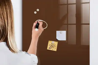 Magnetic dry erase board brown