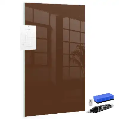 Magnetic dry erase board brown