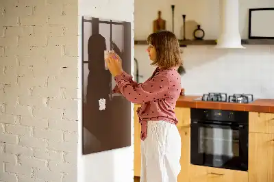 Magnetic dry erase board brown