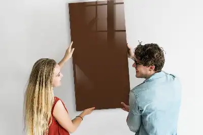 Magnetic dry erase board brown