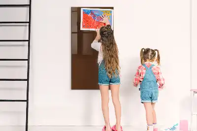 Magnetic dry erase board brown