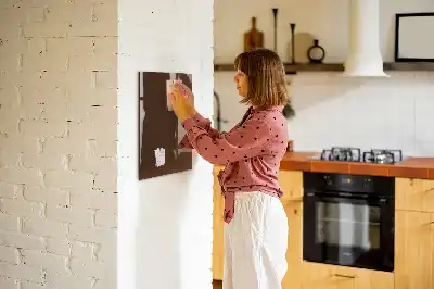 Magnetic dry erase board brown