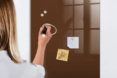 Magnetic dry erase board brown