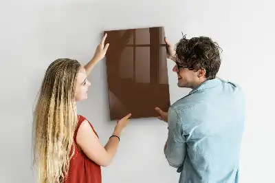 Magnetic dry erase board brown