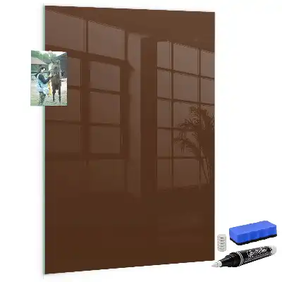 Magnetic dry erase board brown