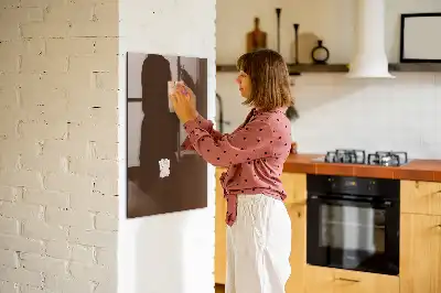 Magnetic dry erase board brown