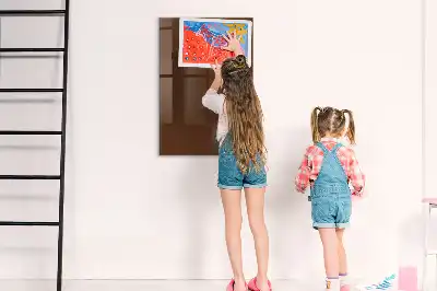 Magnetic dry erase board brown