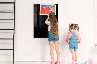Magnetic dry erase board black