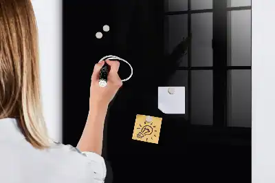 Magnetic dry erase board black