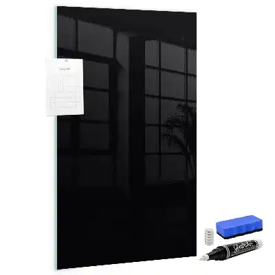 Magnetic dry erase board black