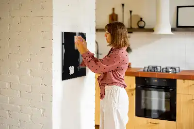 Magnetic dry erase board black