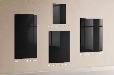 Magnetic dry erase board black
