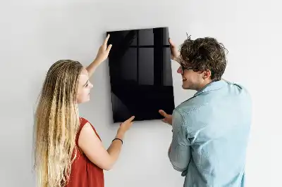 Magnetic dry erase board black