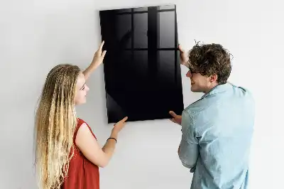 Magnetic dry erase board black