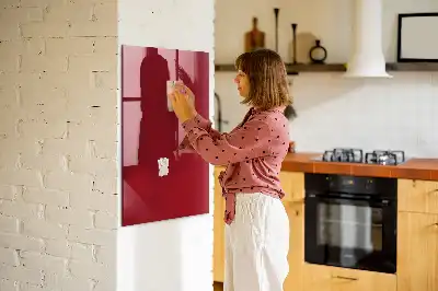 Magnetic dry erase board in red