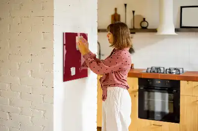 Magnetic dry erase board in red