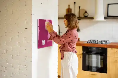 Magnetic dry erase board in intense pink