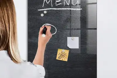 Magnetic dry erase board menu board