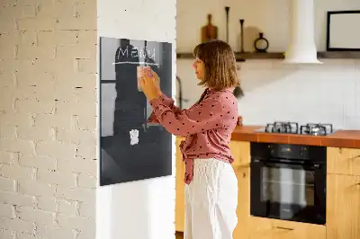 Magnetic dry erase board menu board
