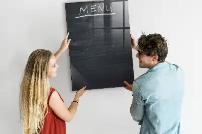 Magnetic dry erase board menu board