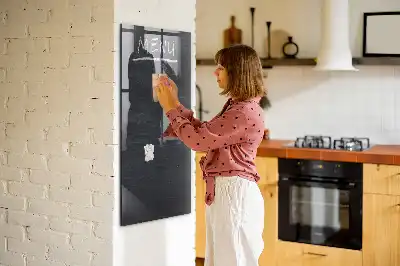 Magnetic dry erase board menu board