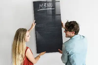 Magnetic dry erase board menu board