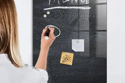 Magnetic dry erase board menu board