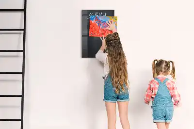 Magnetic dry erase board menu board