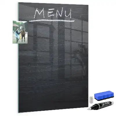 Magnetic dry erase board menu board