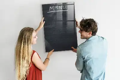 Magnetic dry erase board menu board