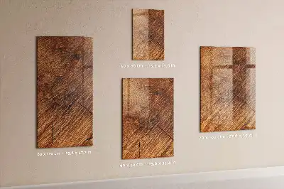 Magnetic dry erase board with a warm wood finish