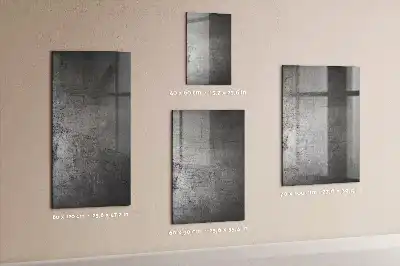 Magnetic dry erase board with a scratched metal finish
