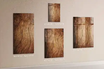 Magnetic dry erase board with an old wood finish
