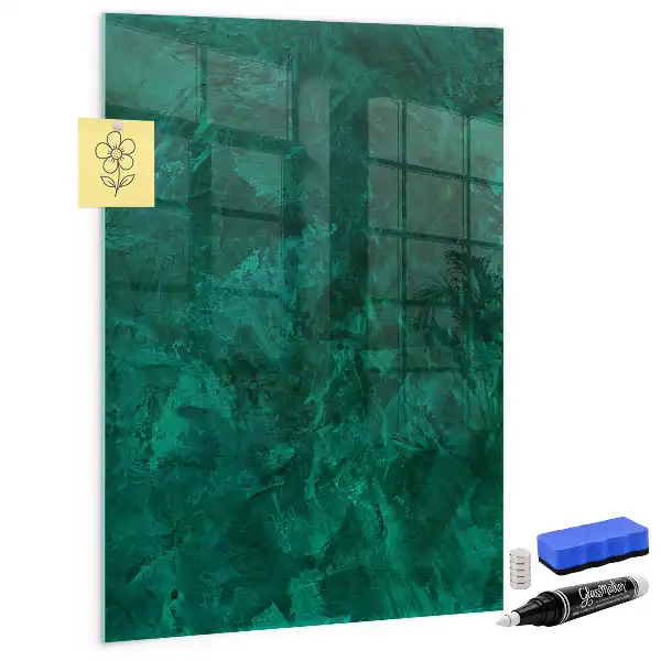 Magnetic dry erase board emerald block