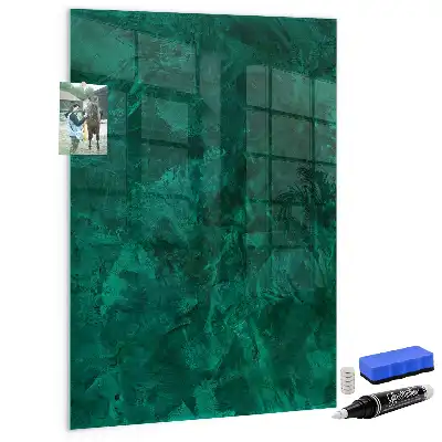 Magnetic dry erase board emerald block