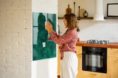Magnetic dry erase board emerald block