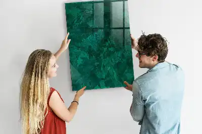 Magnetic dry erase board emerald block