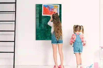 Magnetic dry erase board emerald block
