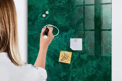 Magnetic dry erase board emerald block