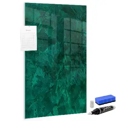 Magnetic dry erase board emerald block