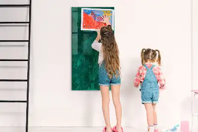 Magnetic dry erase board emerald block