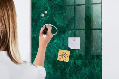 Magnetic dry erase board emerald block