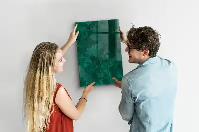 Magnetic dry erase board emerald block