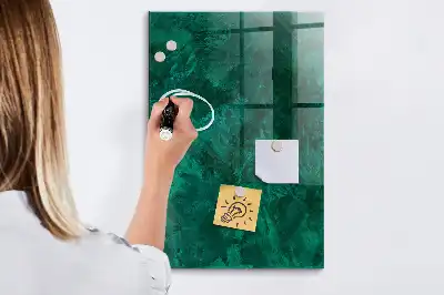 Magnetic dry erase board emerald block