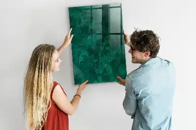 Magnetic dry erase board emerald block