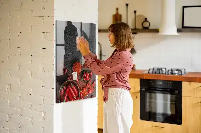 Magnetic dry erase board ground paprika