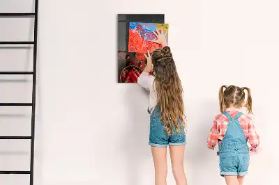 Magnetic dry erase board ground paprika