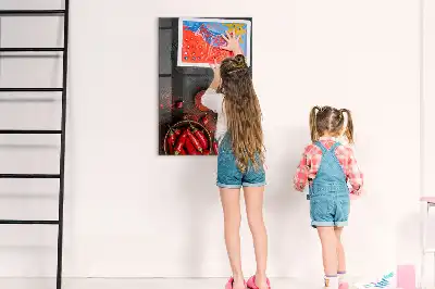 Magnetic dry erase board ground paprika