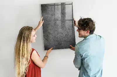Dry erase magnetic board concrete finish