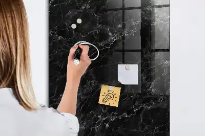 Magnetic dry erase board dark marble